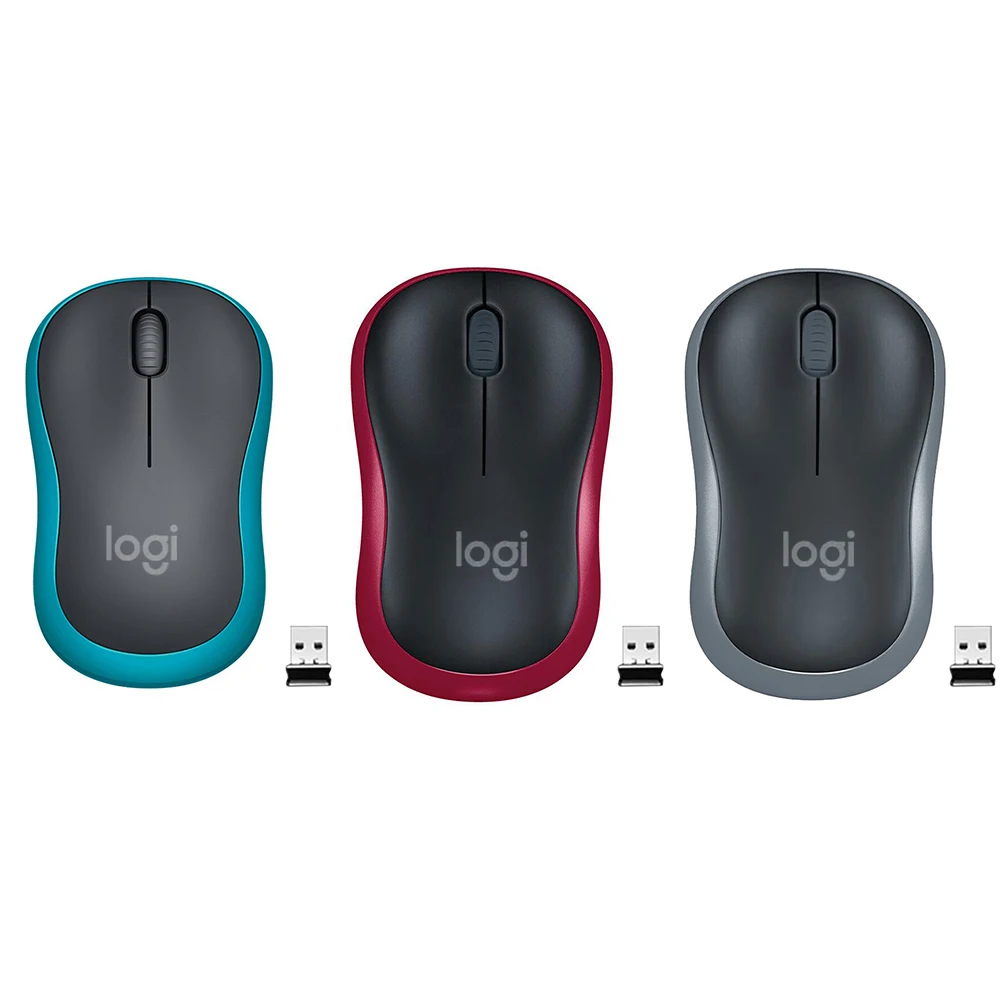 

Logitech M185 Wireless Mouse Nano USB Receiver Optical Ergonomic Wireless Mouse 2.4GHz 1000dpi 3 Buttons for Windows/MacOS/Linux