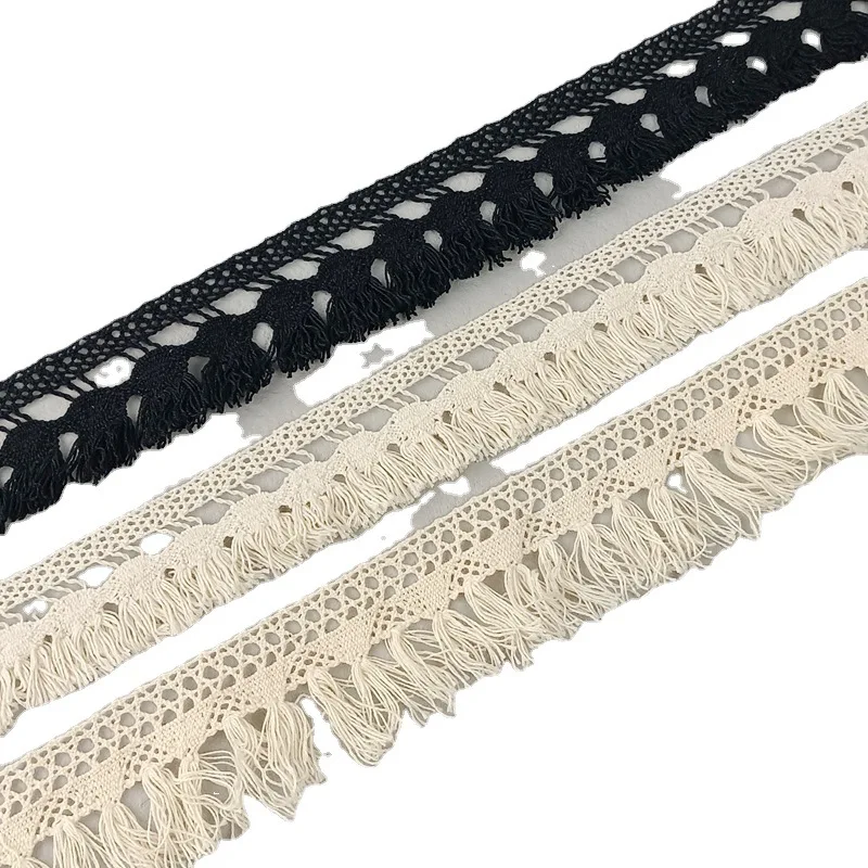 Бахрома для штор занавески дивана хлопковое кружево женское черное шитье