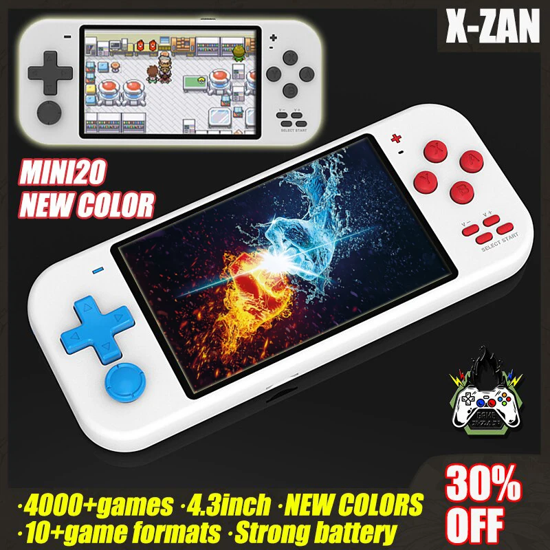 

X20MINI Новинка 4000 игр 4,3 дюймовый экран портативные игровые плееры Ретро игровая консоль 8 Гб Ретро 8 16 бит аркадные видеоигры