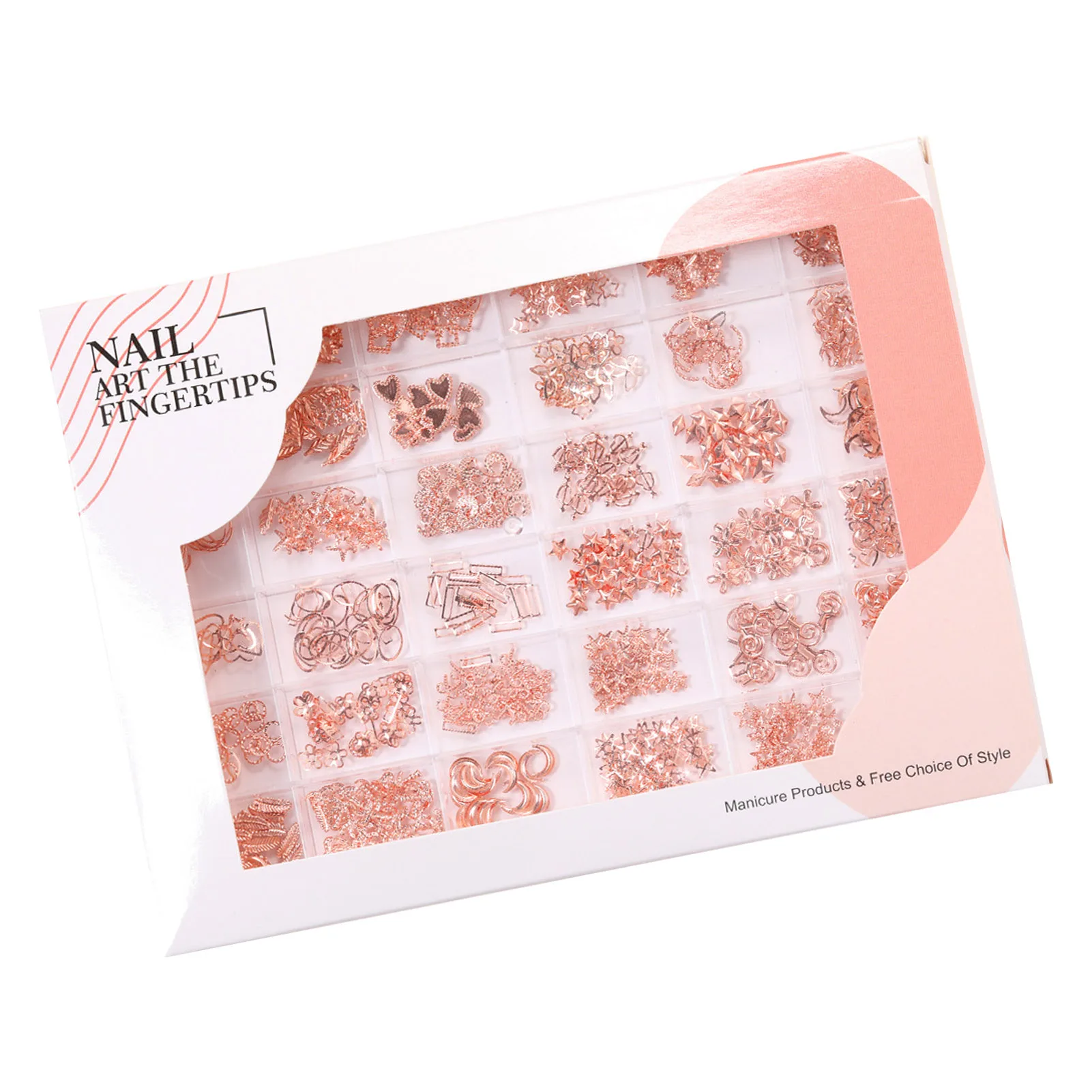 

3D Rivet Studs For Nails Nail Sequins For Nail Art Supplies Accessories Nail Mixed Decorations Design For Salon Nail Accessories