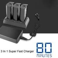 battery charger for parrot bebop 2 dronefpv balanced battery 3 in 1 fast charger adapter charging same time drone accessories