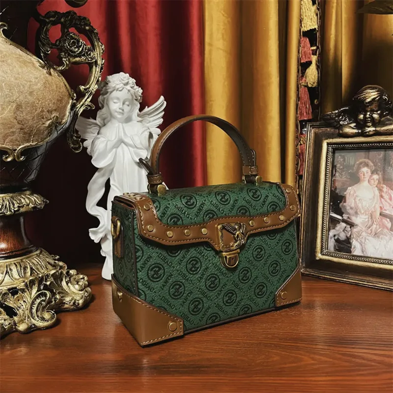 Luxury brand Wizard of Oz retro box bag women's bag 2023 new high-end luxury one-shoulder cross-body crossbody bags for