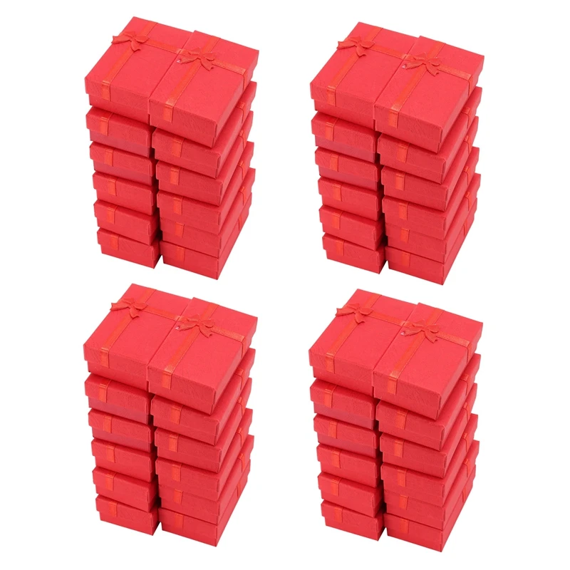 

48Pcs Paper Jewelry Gifts Boxes For Jewelry Display-Rings, Small Watches, Necklaces, Gift Packaging Box (Mix Color)