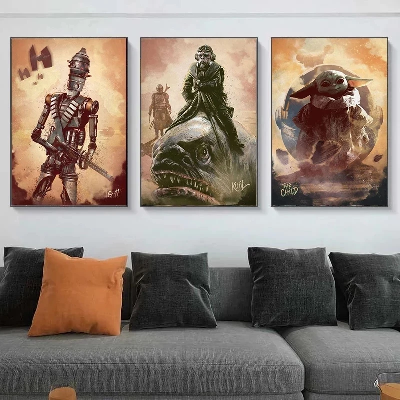 Настенная Картина на холсте звезда классического кино Wars картина для домашнего