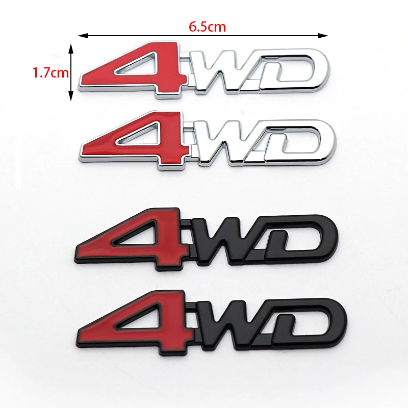 Новая 3D металлическая наклейка эмблема на 4WD наклейки для Ford Focus 2 3 Peugeot 206 207 307 308 408