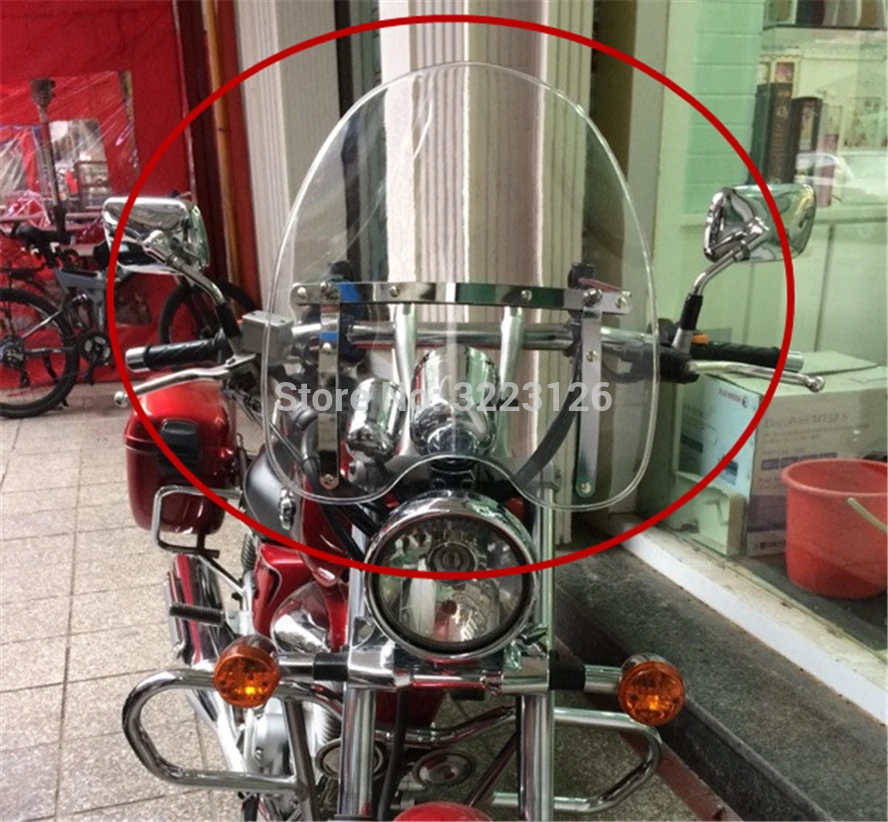Переднее стекло для лобового стекла мотоцикла с кронштейном Harley Davidson Dyna Glide Softail XL