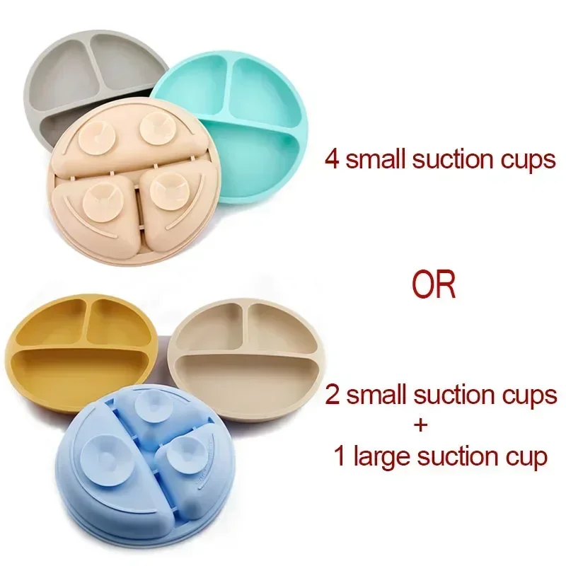 Силиконовая обеденная тарелка для малышей кормления детей миска на присоске