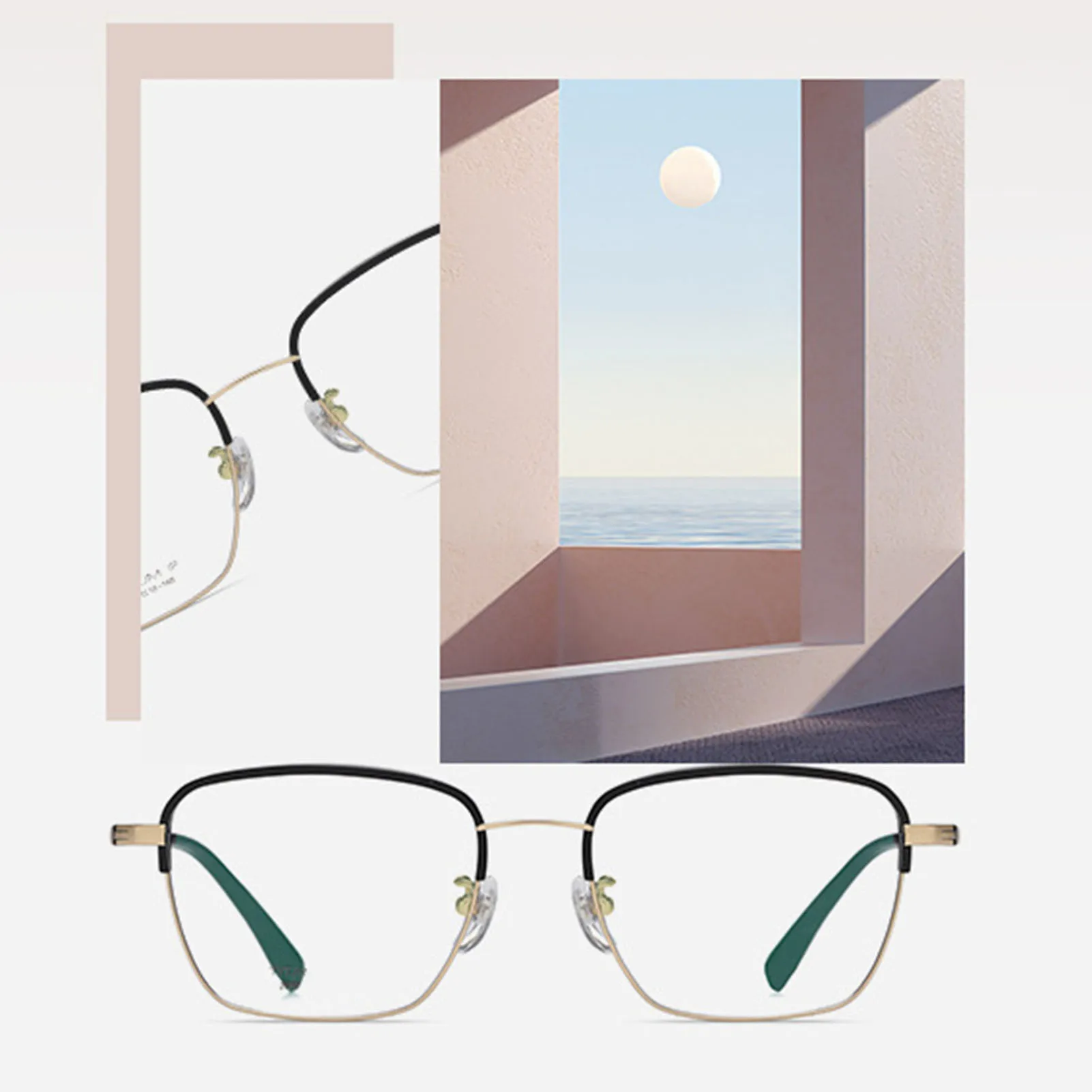 

Суперлегкие очки, легкая яркая оправа, квадратные линзы для мужчин и женщин, мужские очки, металлическая оправа, очки FS99