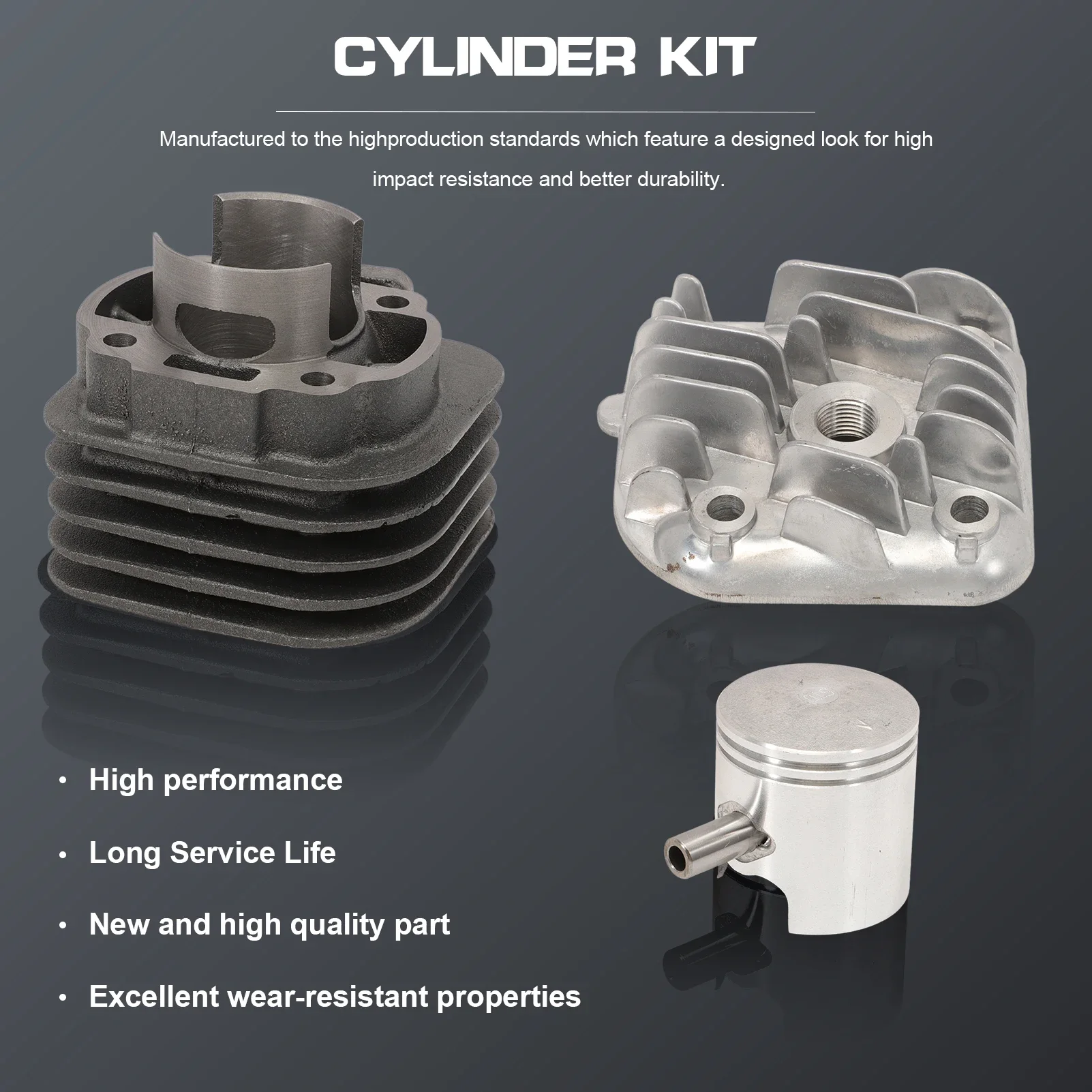 Комплект цилиндров Group 70cc Minarelli Horizontal KT00087 для усилителя скутера Amico Aprilia Atala Benelli Beta