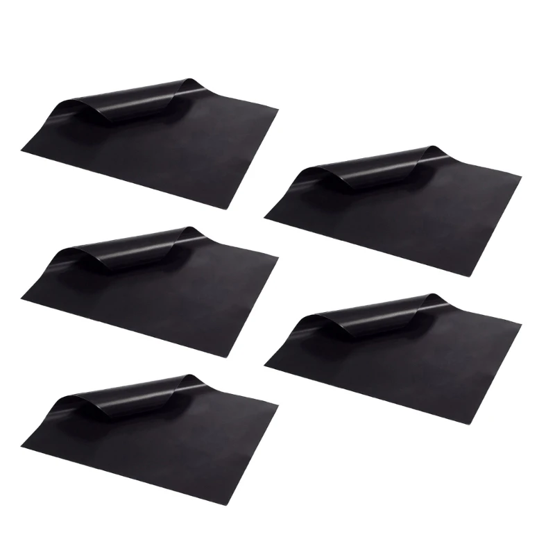 

5pcs Non-stick BBQ Grill Mat 40x33cm Baking Mat BBQ Tools Cooking Grilling Sheet Heat Resistance Liners Kitchen Supplies