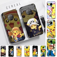 bandai pokemon anime pikachue phone case for huawei mate 20 10 9 40 30 lite pro x nova 2 3i 7se