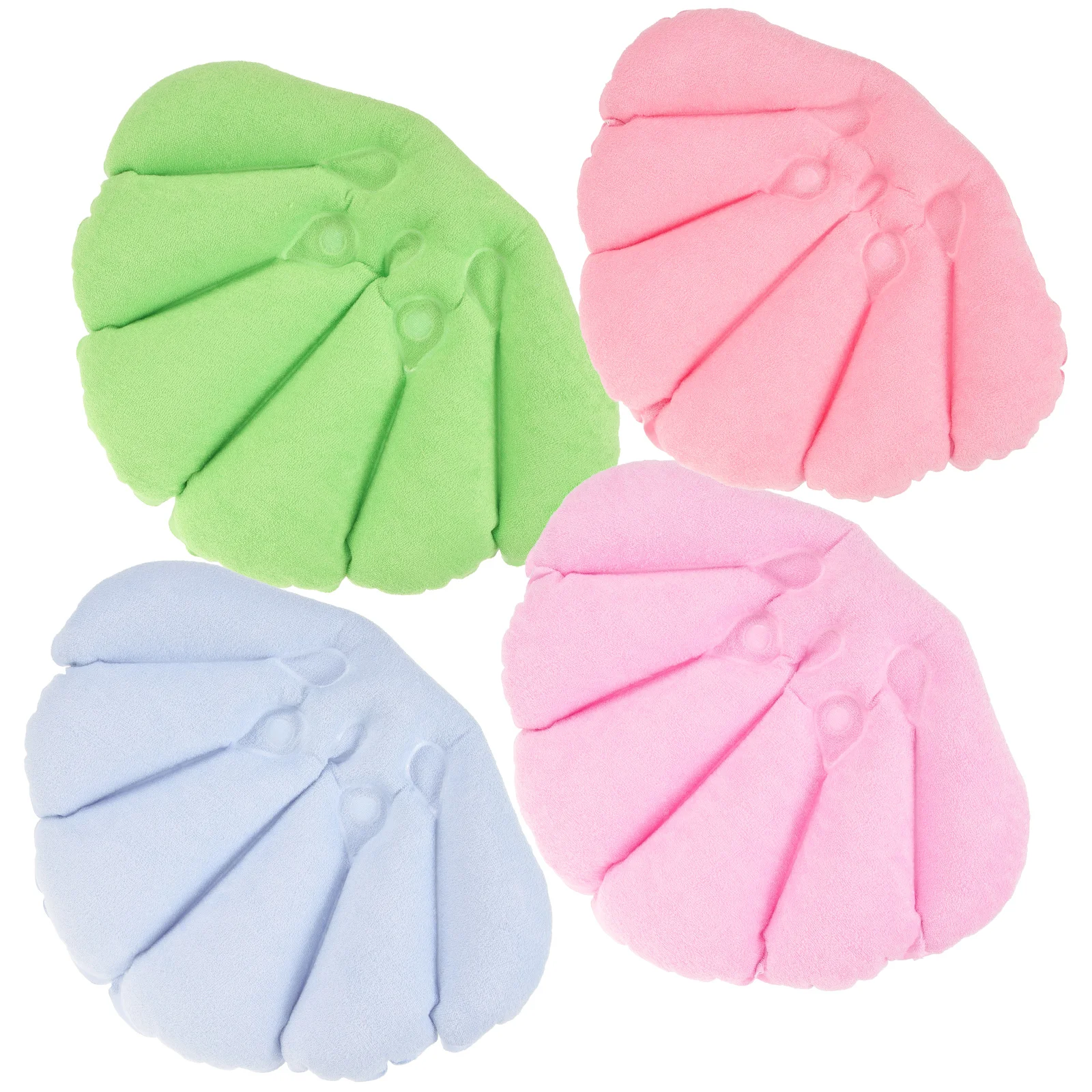 

4 Pcs Tub Pillow Bath Neck Pillows Bathtub Soaking Head Headrest Inflatable Bathroom