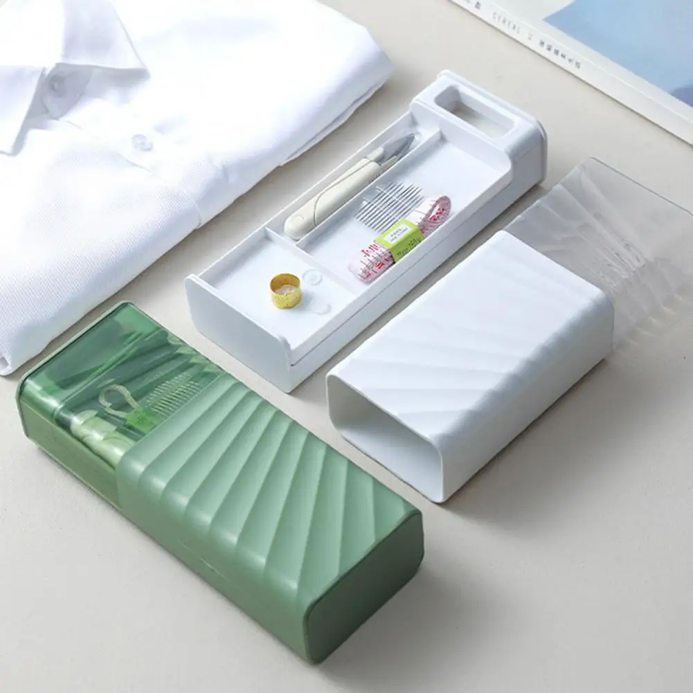 

Popular Quilting Kit Durable Sewing Kit Double Layer Multifunctional Needle Thread Storage Box Needlework Tool Space Saving