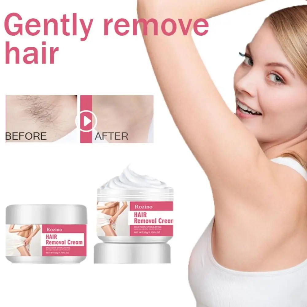 

Painless Hair Removal Cream Smooth Skin Care Full Body Repair Depilatory Cream Moisturizing Facial for Lips Armpit Legs Arms