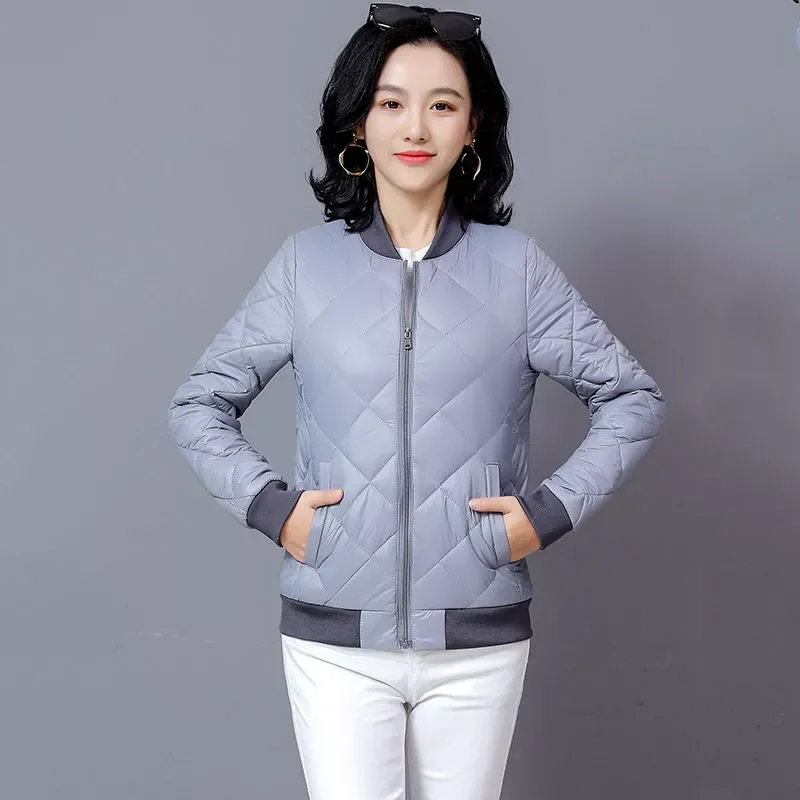 2022New Thin Filling Cotton Jacket Spring And Autumn Casual Style Woman Parkas Female Coats