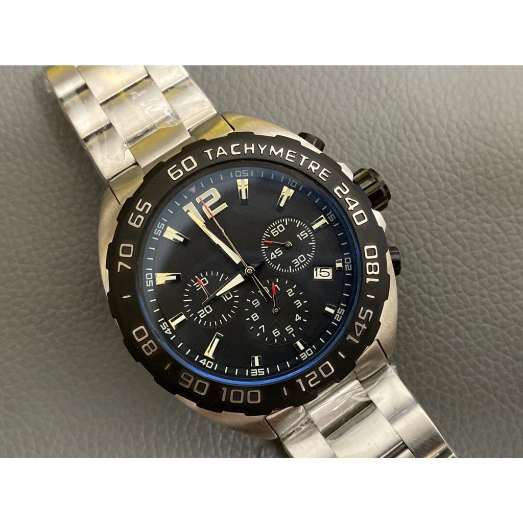 

mens quartz chronograph watch black Ceramic