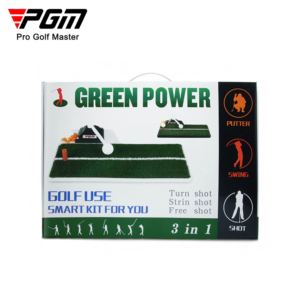 

PGM HL001 Golf Swing Trainer Multi-Function Indoor Beginner Hit Pad Turf+Environment-Friendly Rubber Thick Sole Swing Exerciser