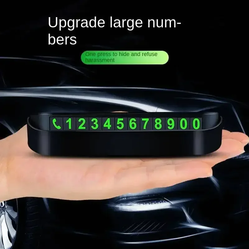 Табличка с номером телефона для парковки автомобиля держатель со скрытым