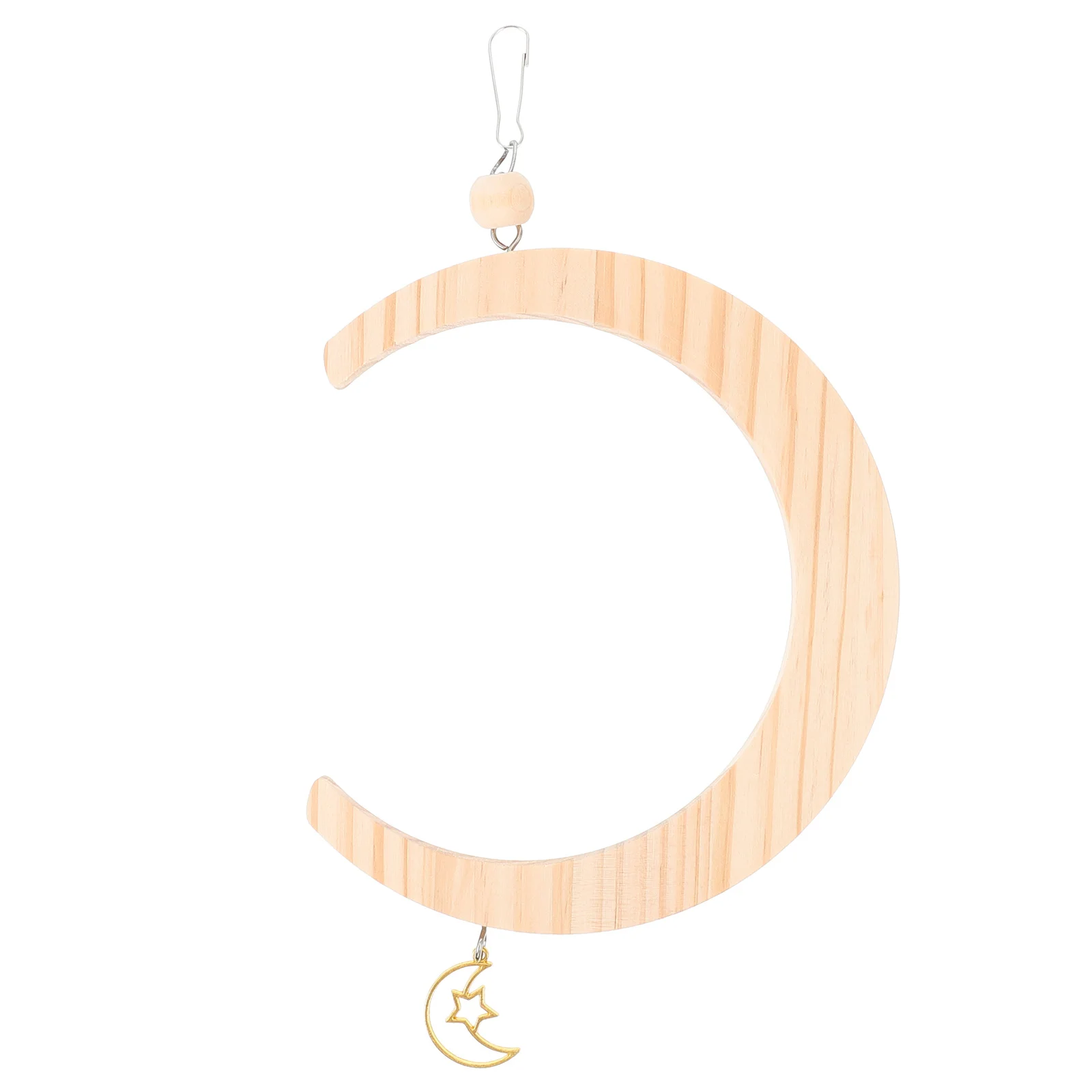 

Parrot Perch Stand Wooden Parrot Swing Hanging Swing Plaything for Bird Cage