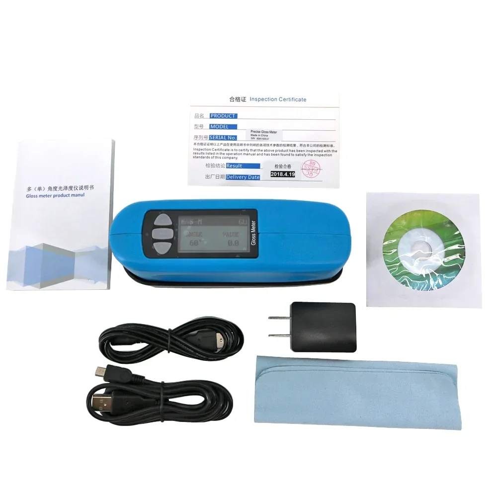 

WG60A Precision Gloss Meter Painting Coating Gloss Tester Measuring Range 0-1000GU Angle 60