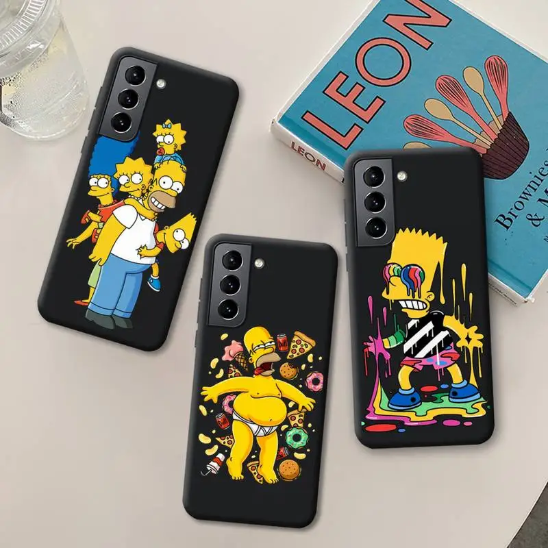 

Funny Homer Simpsons Phone Case for Samsung Galaxy S21 Ultra S20 FE M11 S8 S9 Plus S10 5G lite 2020 Silicone Soft Cover