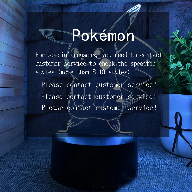 

For Special Reasons, Please Contact Customer Service To Check The Style!3d Led Lamp For Bedroom Mange Night Lights Anime Figure