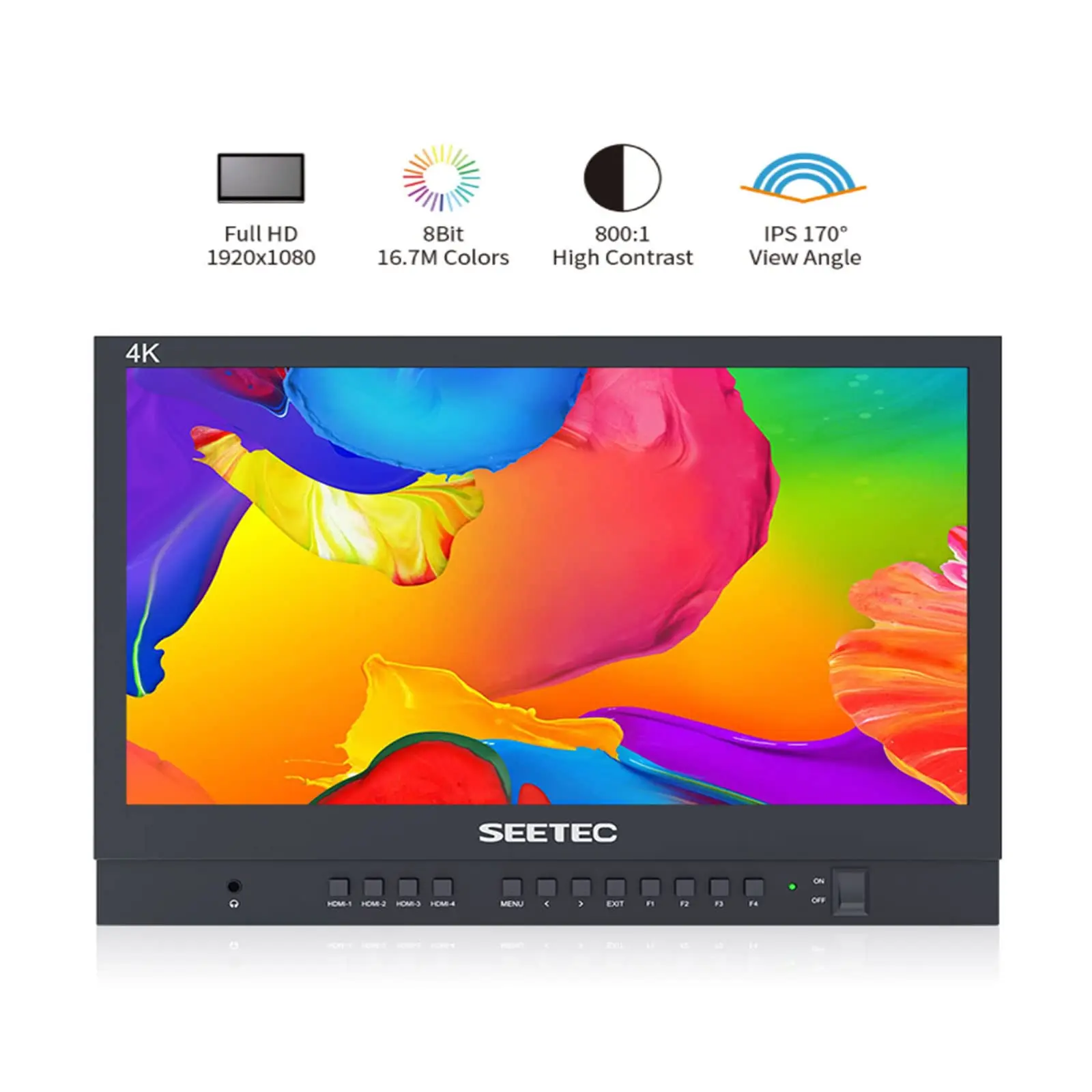 Фото 【Do Brasil】SEETEC ATEM156 15,6-дюймовый монитор режиссера прямой трансляции с четырьмя разделенными дисплеями 4HDMI для Blackmagic ATEM №2