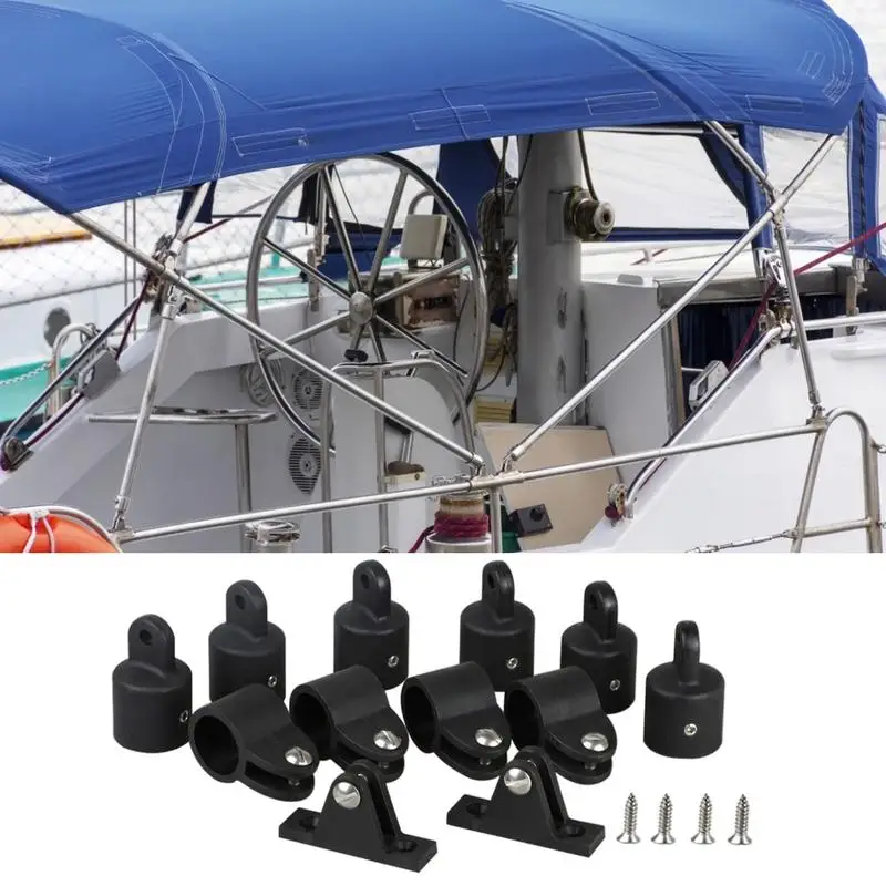 

12pcs Nylon Marine Boat Canopy Cover Bimini Top Deck Hinge Jaw Slide Eye End Fitting Hardware Universal DIY Tool Solid