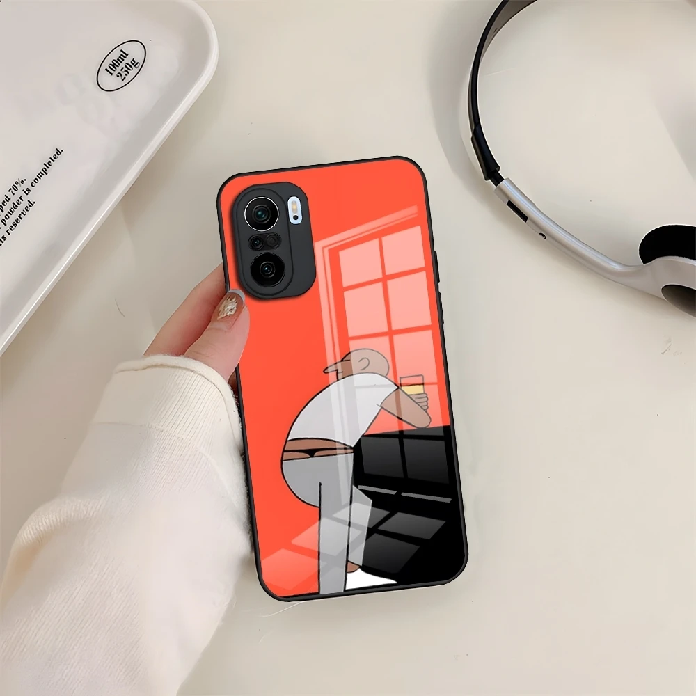 Забавный чехол для телефона J-Jean Jullien Art Xiaomi 14 Lite 12 Pro 11t 13 POCO M6 M5 X6 X5 X3 NFC F5 F6 Glass Cover