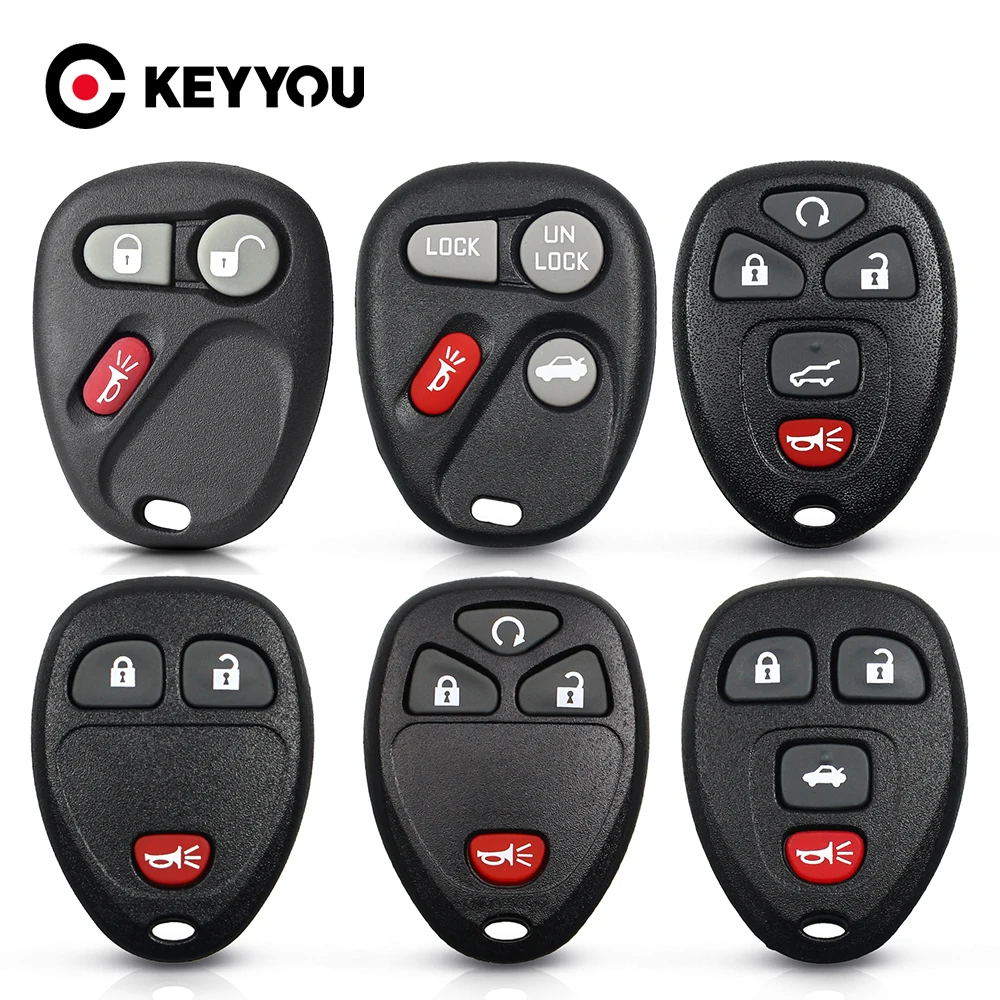 

KEYYOU Remote Key Shell For Buick Rainier HUMMER H2 H3 GMC Sierra Yukon Chevrolet Colorado Suburban Isuzu Car Key Blank Case