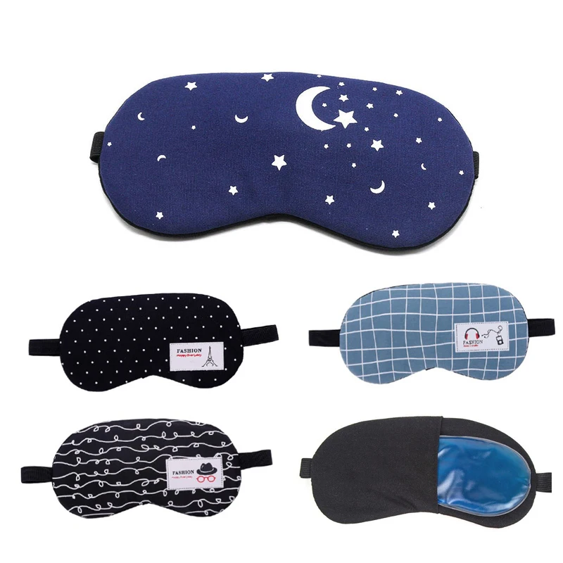 

Sleeping Mask Eyepatch Soft Sleep Eye Mask with Gel Eye Cover Patch Women Men Eyeshade Travel Relaxing Sleeping Nap Blindfold