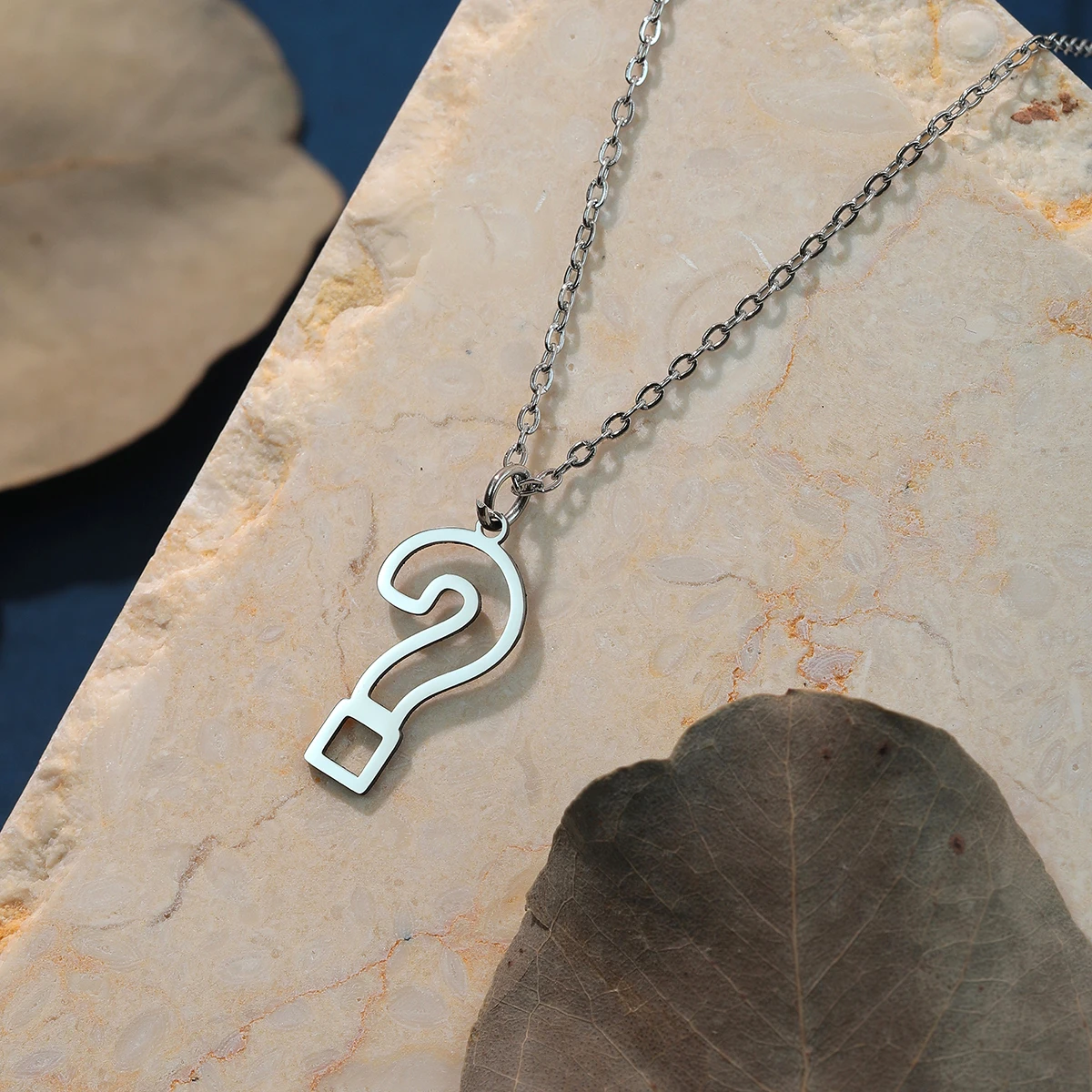 Ожерелье Todorova знак вопроса из нержавеющей стали