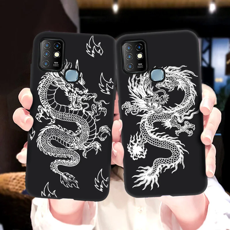 

Cover for Infinix Note 10 Pro Case Black Coque infinix Hot 10 Lite 10i 10S NFC 10T 9 Play 7 Smart 4 4C 5 Zero 8 Silicone Bumper