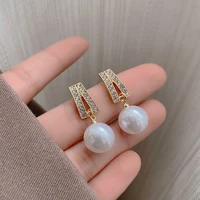brand new 2022 wedding jewelry water pearl earrings necklace pendant earrings womens korean trend simple jewelry
