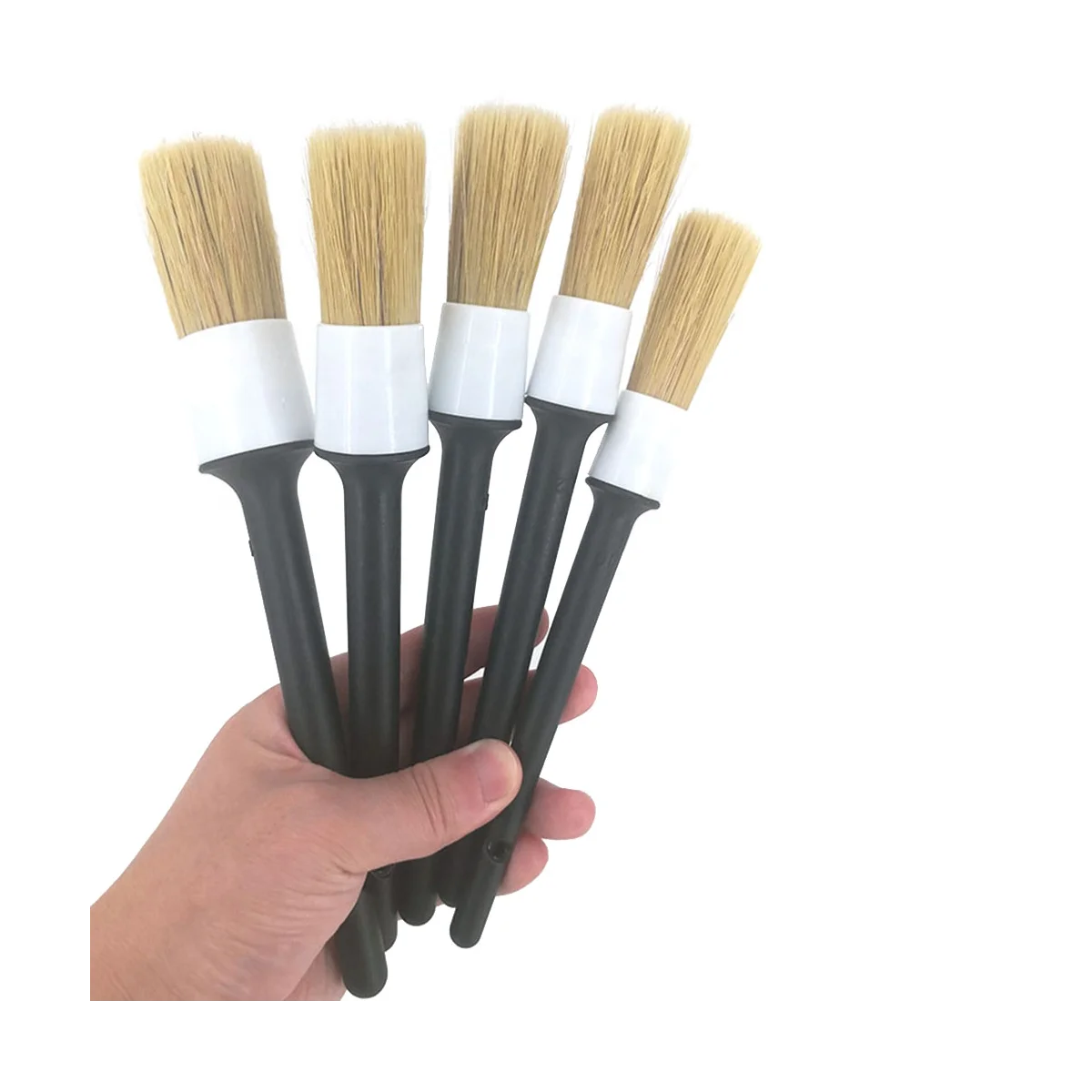 

Car Exterior Interior Detail Brush 5Pcs Hair Bristle Brushes for Car Cleaning Auto Detail Tools Dashboard Cleaning