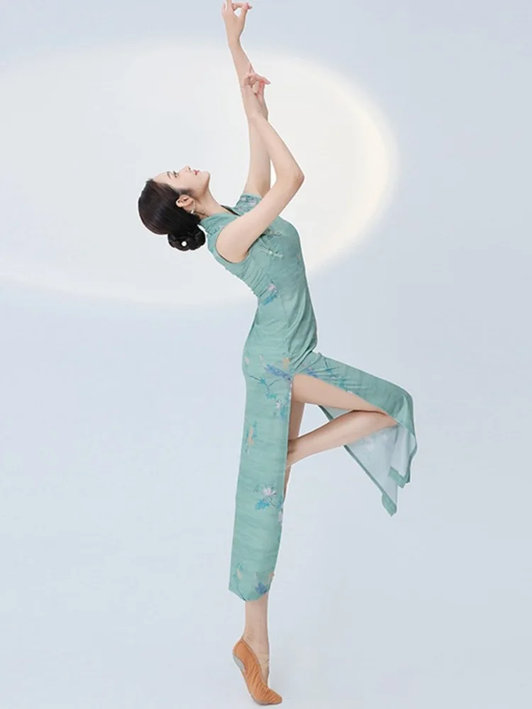 Платье для современных латинских танцев с принтом женское платье вальса Новинка