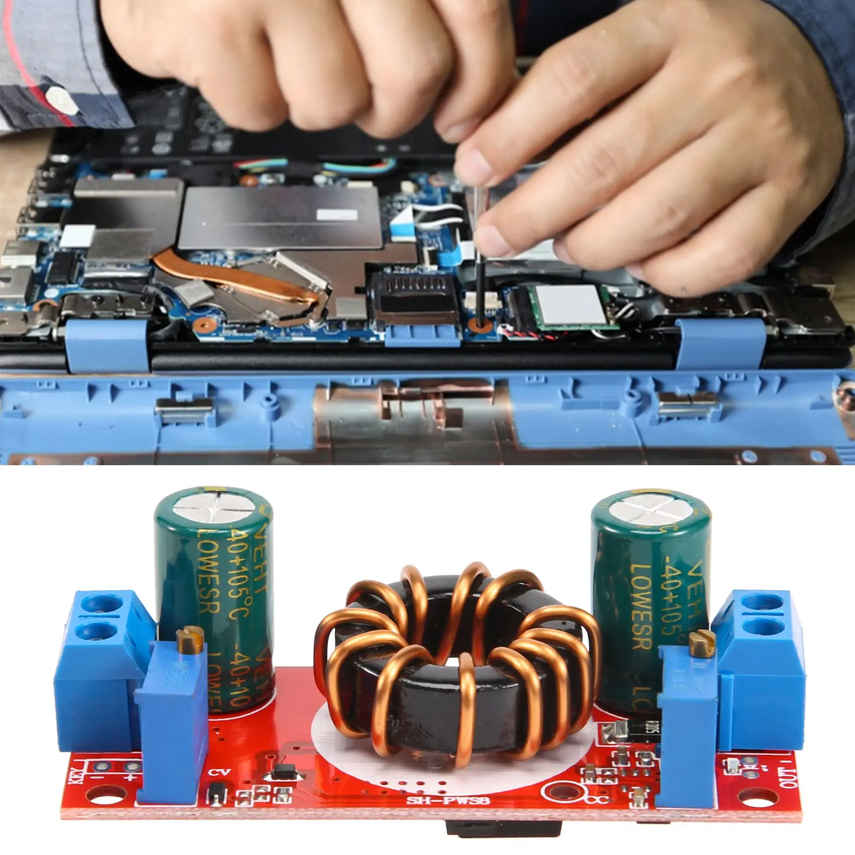 DC-DC понижающий преобразователь модуль питания CC CV от 4-32 В до 1 2-32 10 А