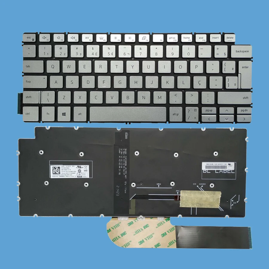 

XIN Brazilian Laptop Keyboard For DELL Latitude 3301 3410 Inspiron 13-5390 5391 7390 7391 14 5490 5493 7490 7491 Backlit Brazil