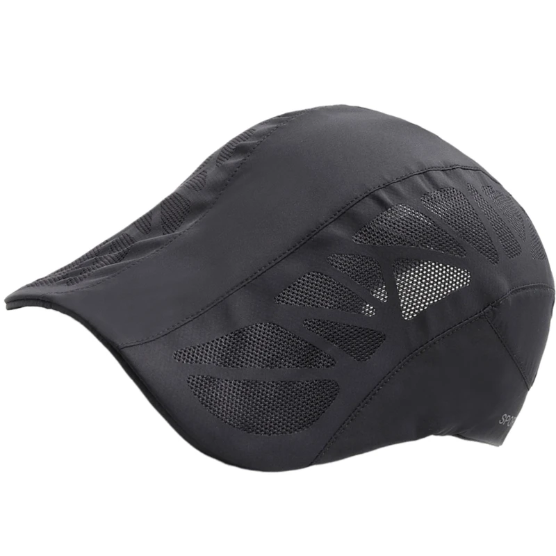 Уличный сетчатый берет дышащая плоская шапка защита от солнца для бега и