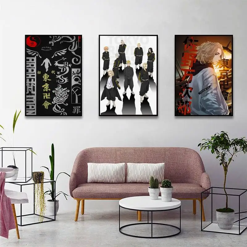 

Tokyo Revengers Manga POSTER Posters Kraft Paper Vintage Poster Wall Art Painting Study Aesthetic Art Wall Painting