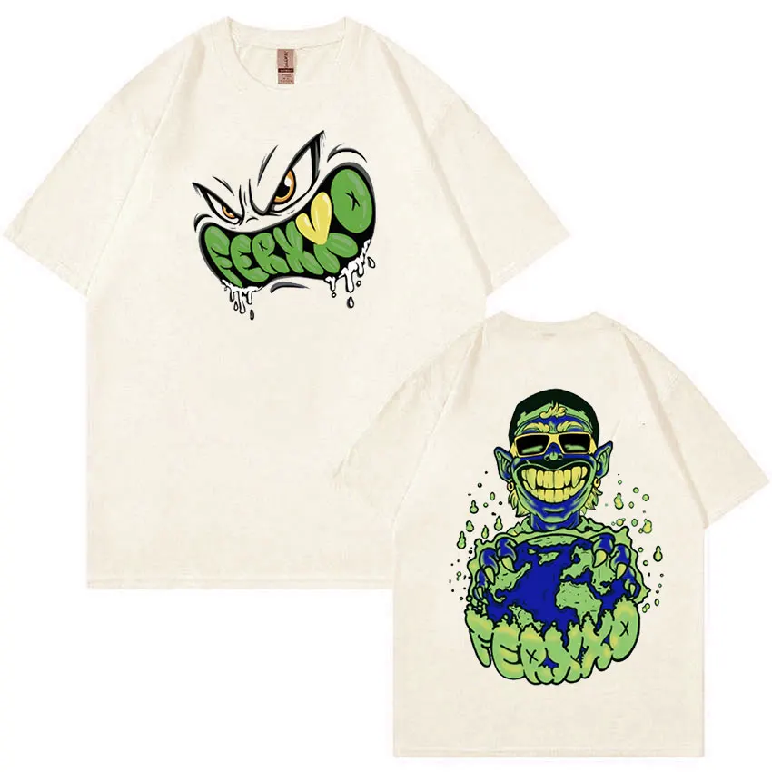 Футболка Rapper Feid Ferxxo мужская с графическим принтом винтажная модная тенниска в