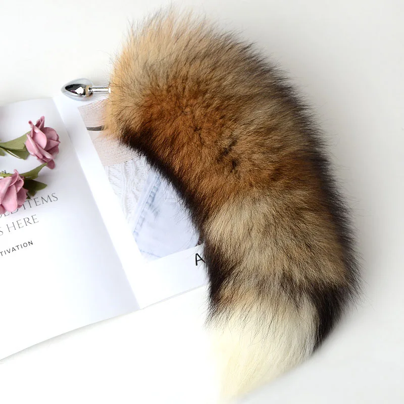 Анальная пробка для женщин и пар натуральный Лисий хвост анальная косплея товары