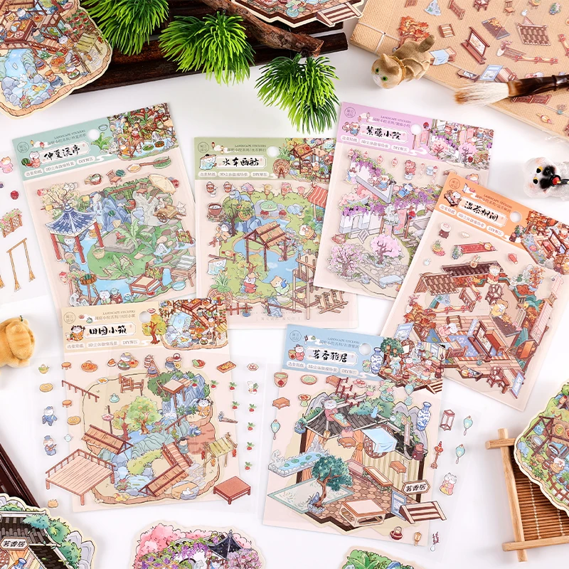 

Миниатюрные наклейки для скрапбукинга Kawaii