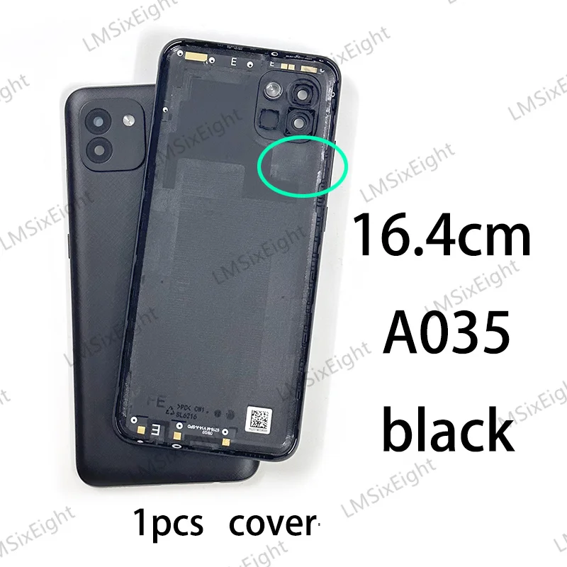 Задняя крышка AAA A03 A035 для Samsung Galaxy чехол аккумуляторная панель корпуса настоящая