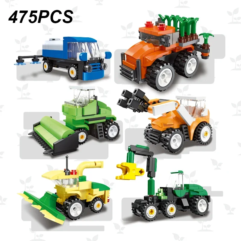 475 Шт. Набор Строительных Блоков На Фермерскую Тематику Для Комбайна Ранчо Модель