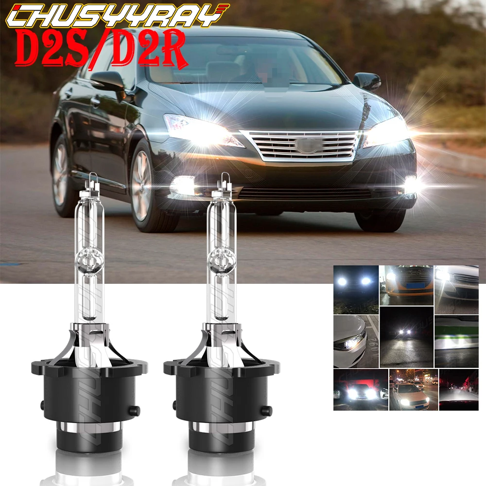 

CHUSYYRAY Compatible For Lexus ES330 2004-2006 2X D2S/D2R Front HID Xenon White Headlight Bulb Low Beam