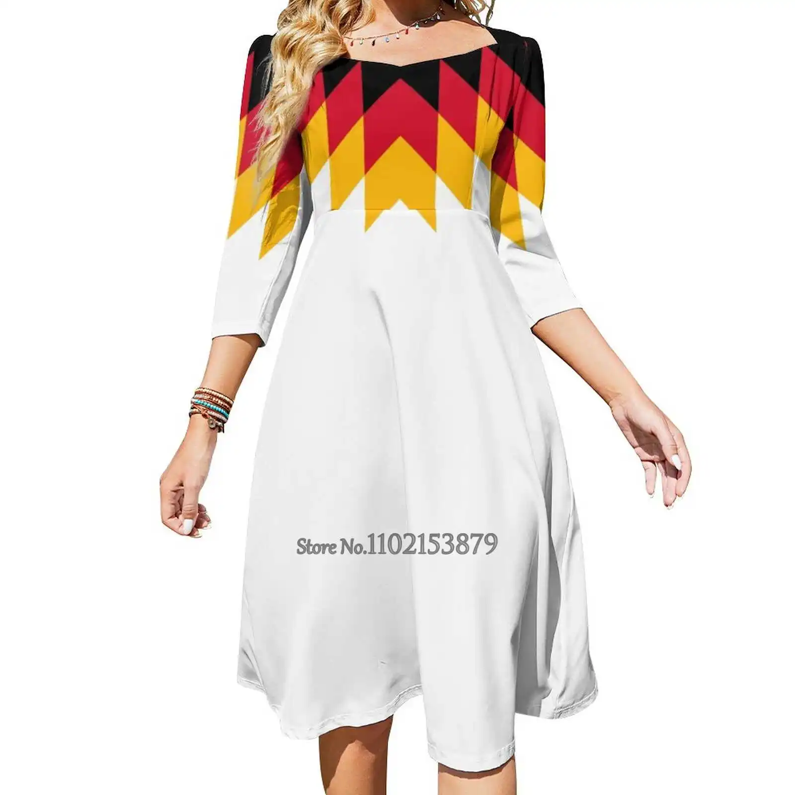 

Немецкое дизайнерское платье с принтом от Subgirl на завязках с открытой спиной платье с квадратным вырезом Вечерние Платья Миди сексуальное п...