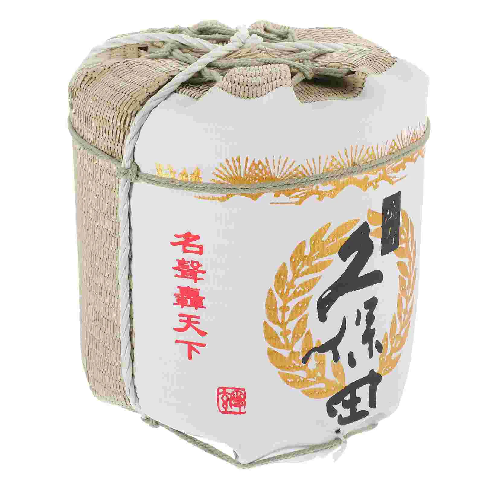 

Decorative Barrel Japanese Restaurant Decoration Style Props Outdoor Statue Models Mini Ornaments