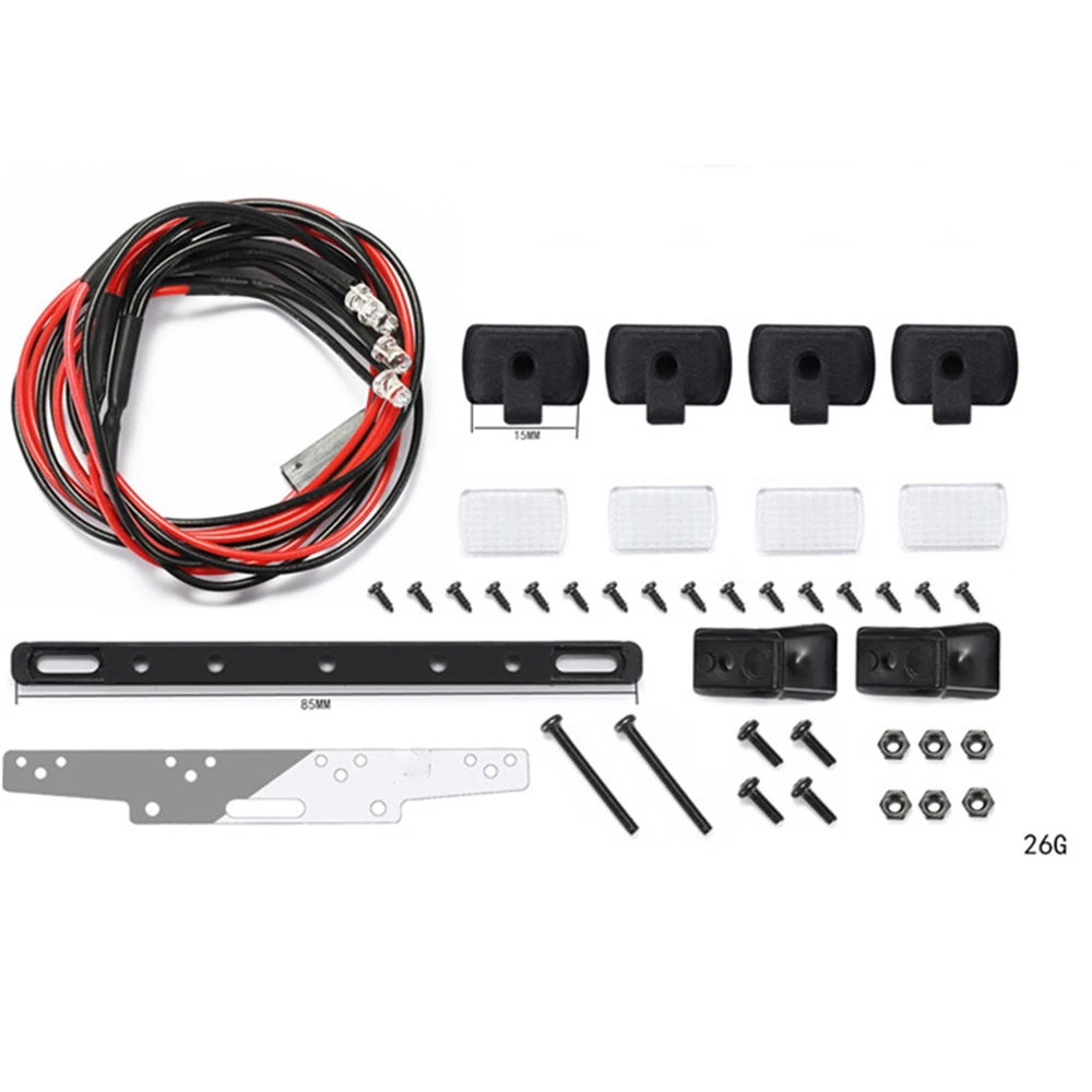 

Car Roof Lights Square / Round Lights Kit Upgrade Parts for DJ Jimny WPL AXIAL SCX24 RC Car