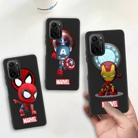 marvel iron man spider man phone case silicone soft for redmi 9a 8a note 11 10 9 8 8t redmi 9 k20 k30 k40 pro max